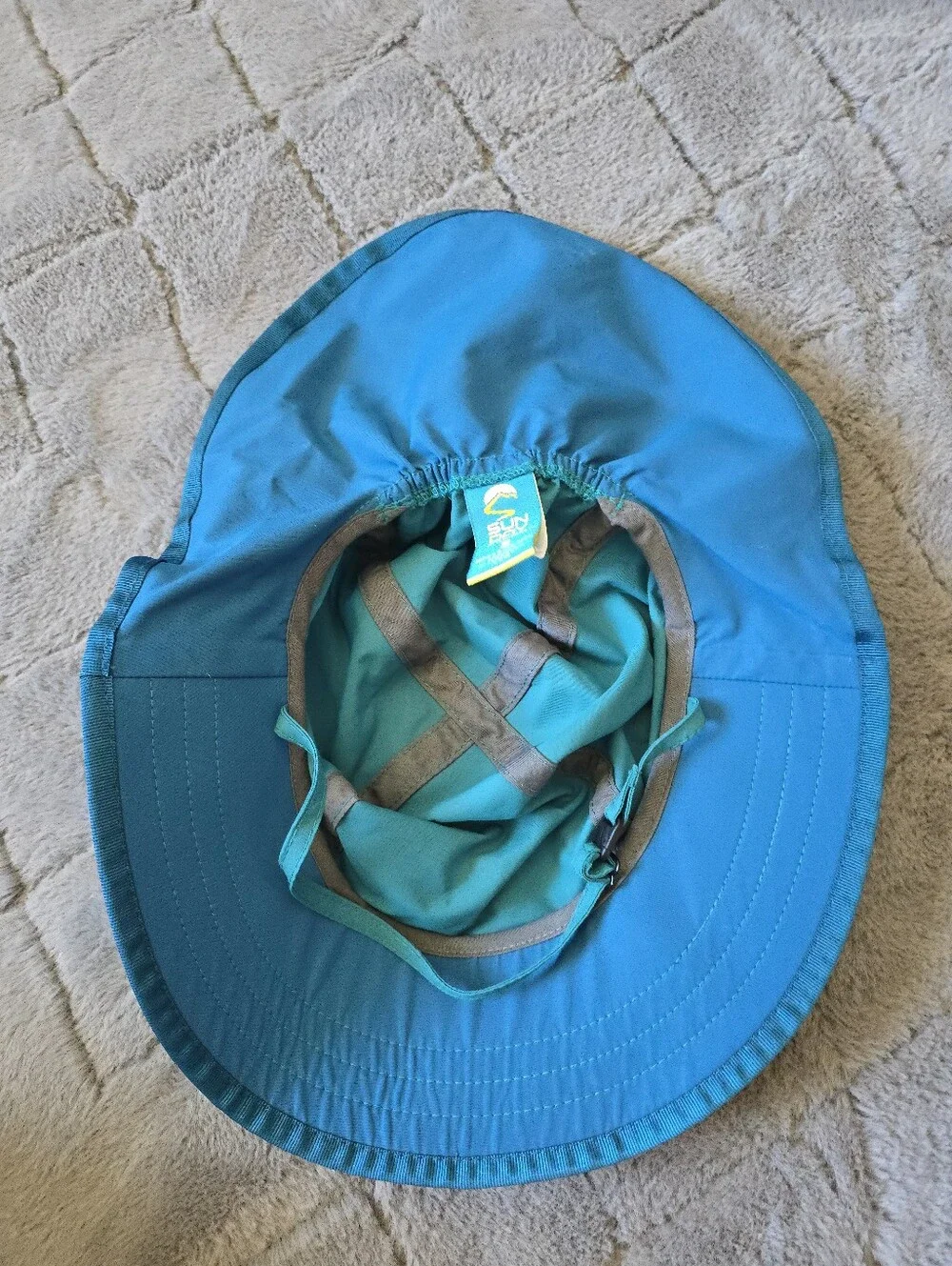 Sunday Afternoons Teal Blue Sun Hat with Wide Brim, Covers Back Of Neck